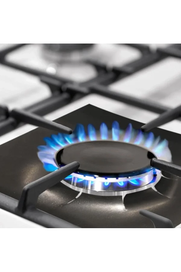 Siyah Renk Ocak Koruyucu Folyo Yanmaz Yapışmaz 4lü Set