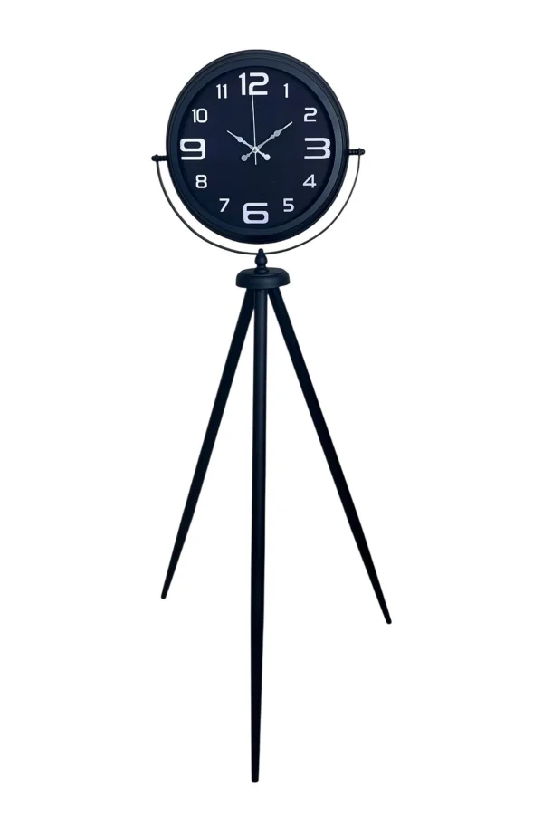 Siyah Zarafet Tripod Ayaklı Saat