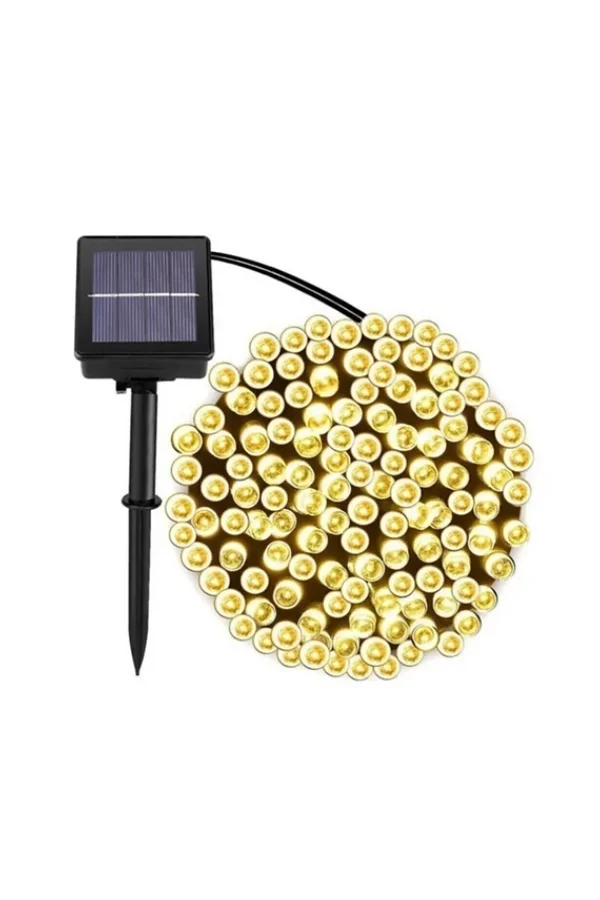 Solar 100 Ledli 12 Metre Bahçe Aydınlatma