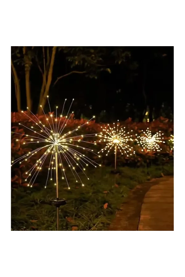 Solar Havai Fişek Dekor LED