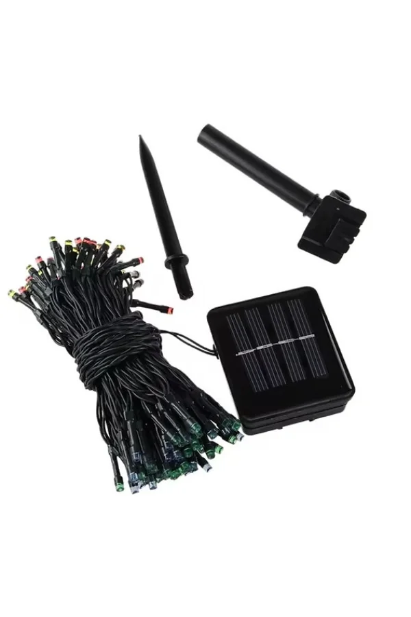 Solar Siyah Kablo Bahçe Aydınlatması