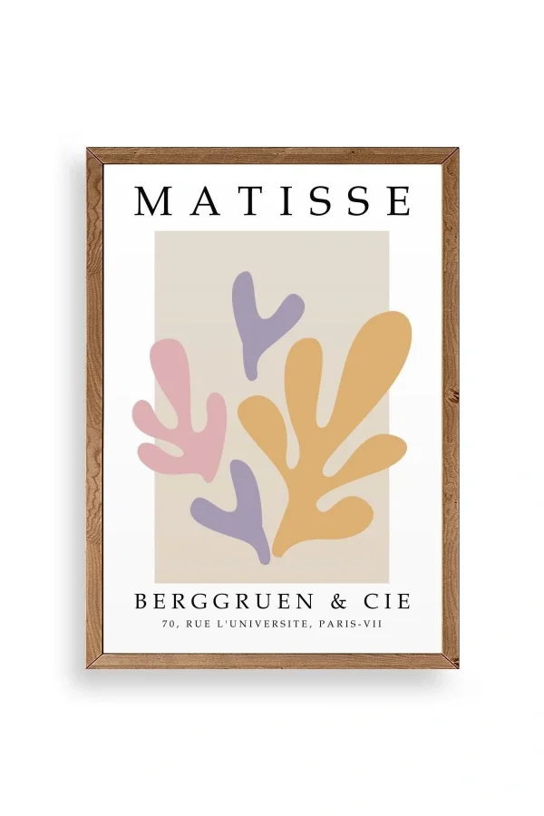 Soyut Ahşap Çerçeveli Tablo