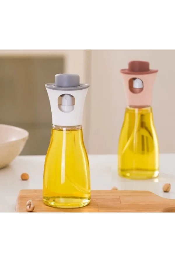 Spreyli Cam Yağ Sirke Şişesi