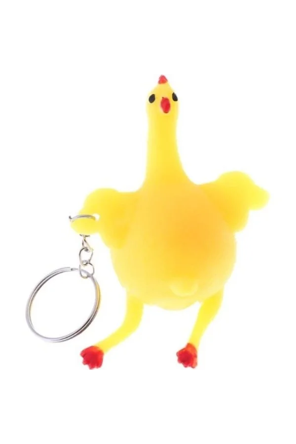 Squishy Yumurtlayan Tavuk Anahtarlık