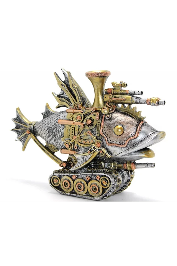 Steampunk Polyester Tasarım Balık Figürü