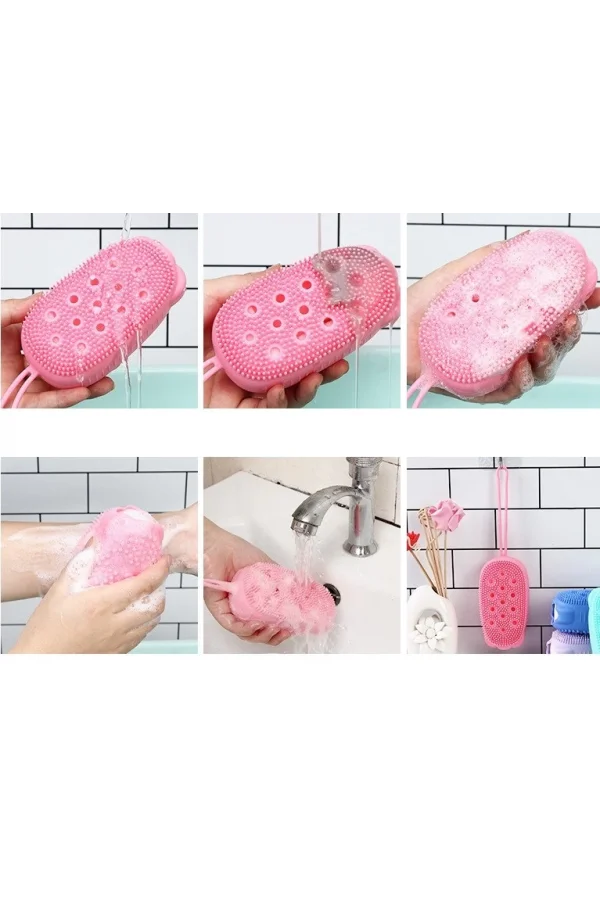 Süngerli Silikon Banyo Kesesi
