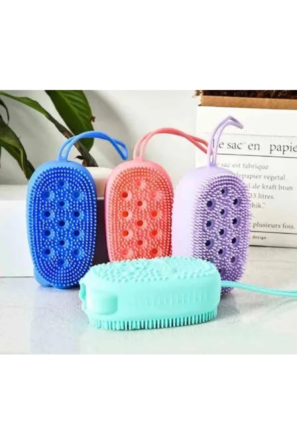 Süngerli Silikon Banyo Kesesi