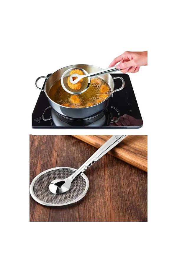 Süzgeçli Kevgirli Haşlama Kızartma Maşası