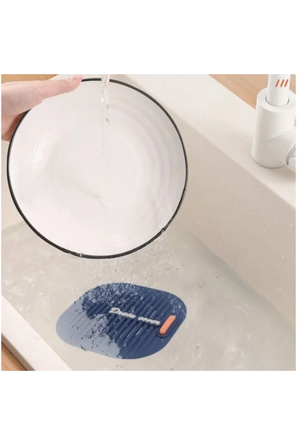 Süzgeçli Lavabo Gider Koruyucu Mat Gri