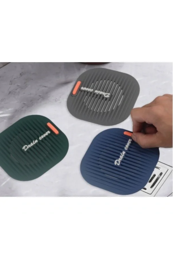 Süzgeçli Lavabo Gider Koruyucu Mat Gri