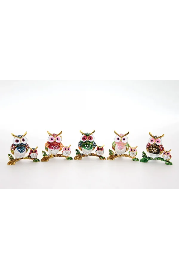 Swarovski 2li Baykuş Model 2