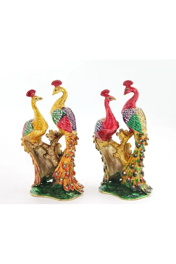 Swarovski Taşlı Tavuskuşu Figürü