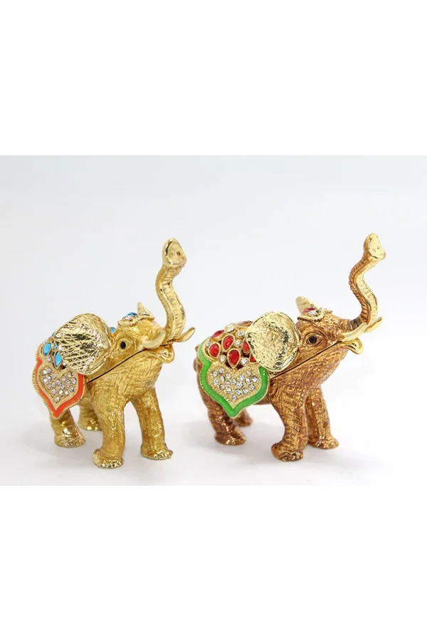 Swarovski Taşlı Tekli Fil Figürü Model 2