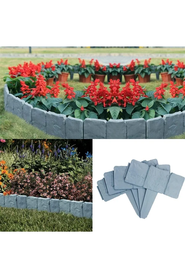 Taş Görünümlü Bahçe Çiti