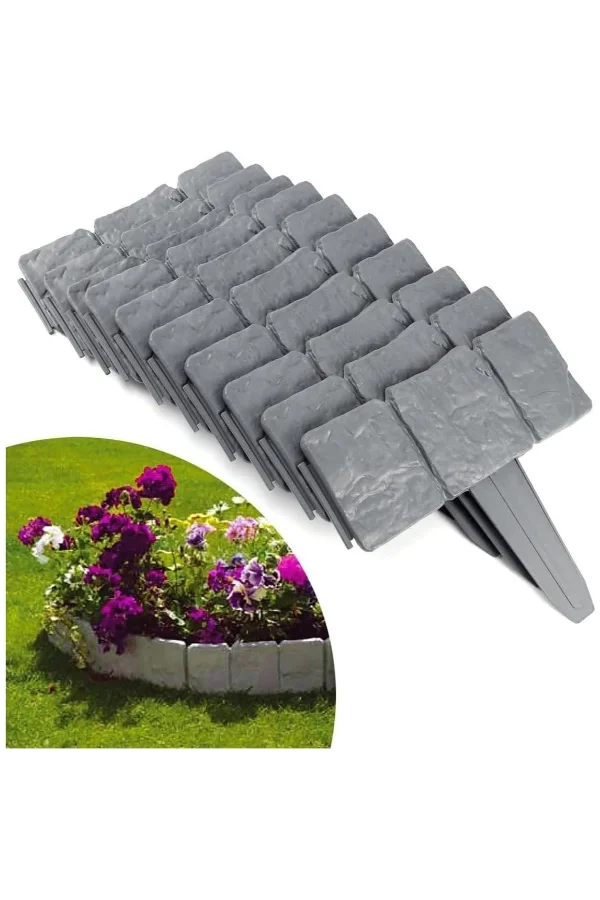 Taş Görünümlü Bahçe Çiti