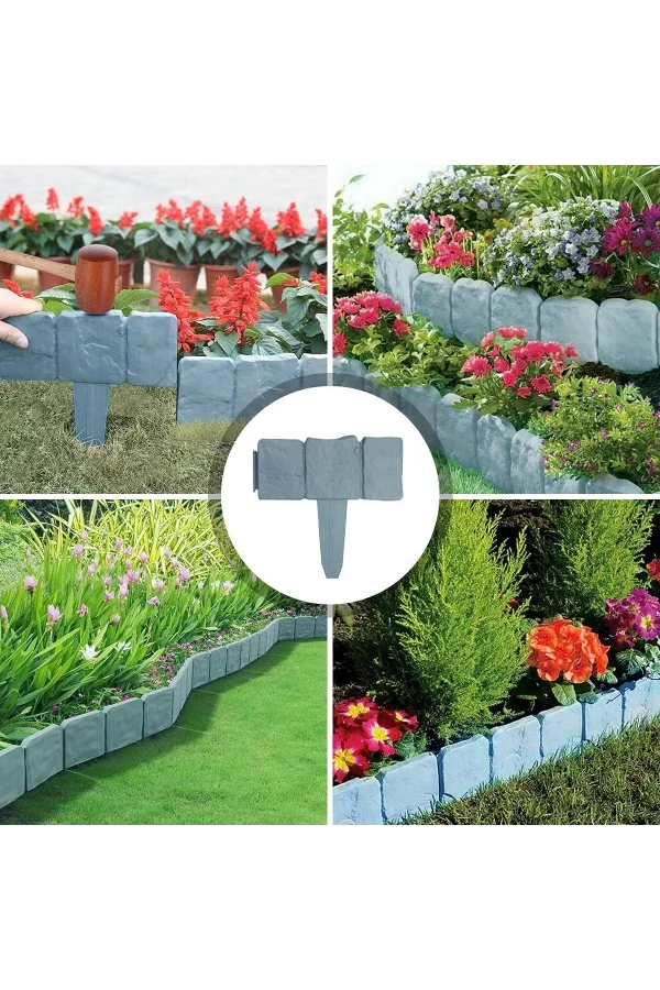 Taş Görünümlü Bahçe Çiti