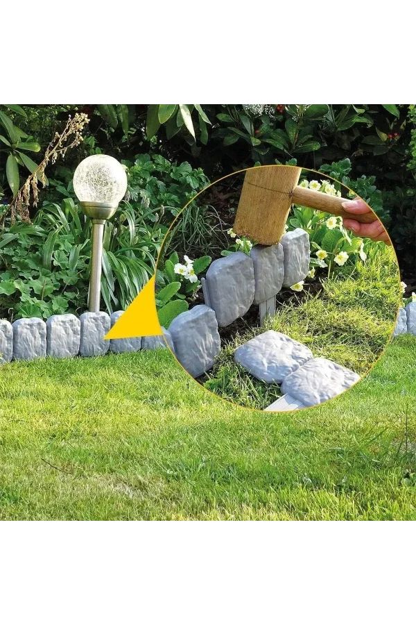 Taş Görünümlü Bahçe Çiti