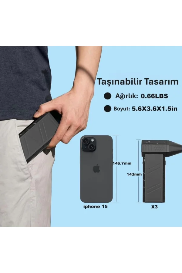 Taşınabilir Kompakt Jet Fan