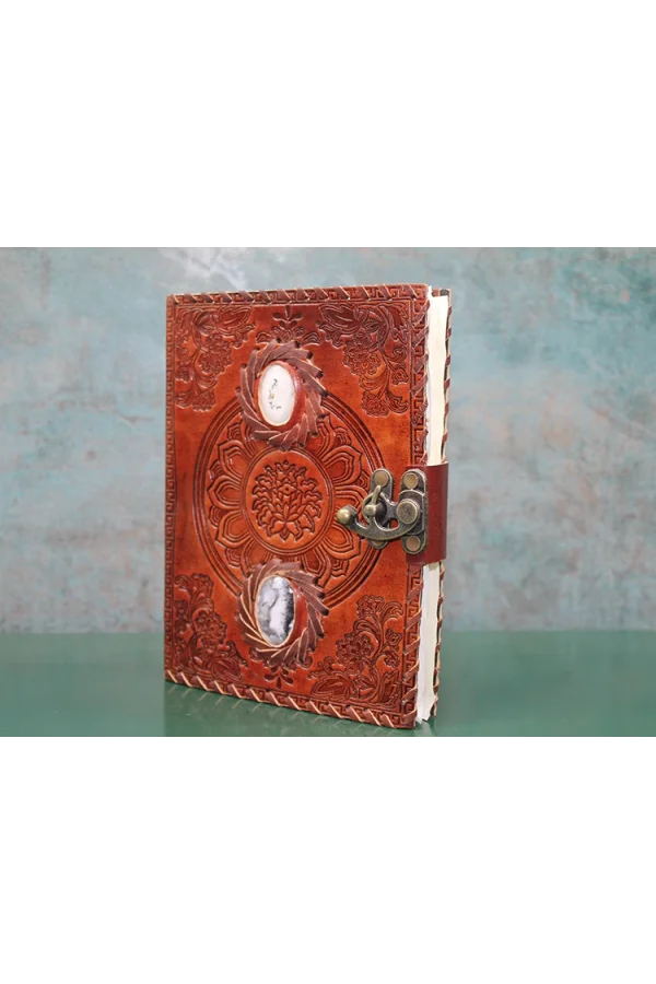 Taşlı Deri Defter Model 2