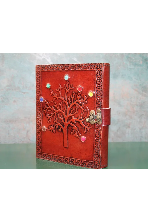 Taşlı Deri Defter Model 6