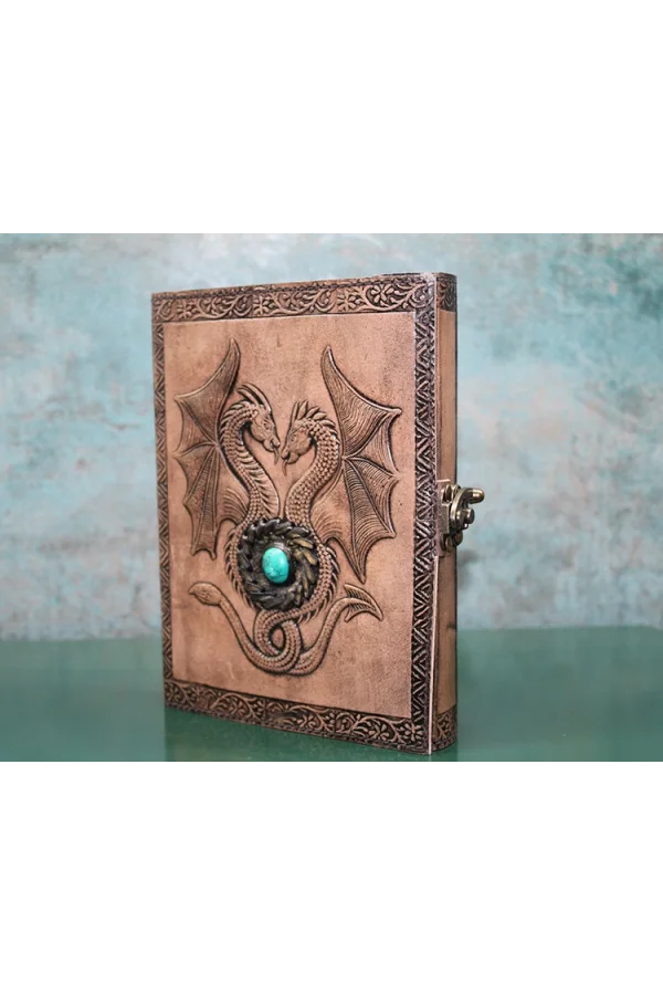 Taşlı Deri Defter Model 8