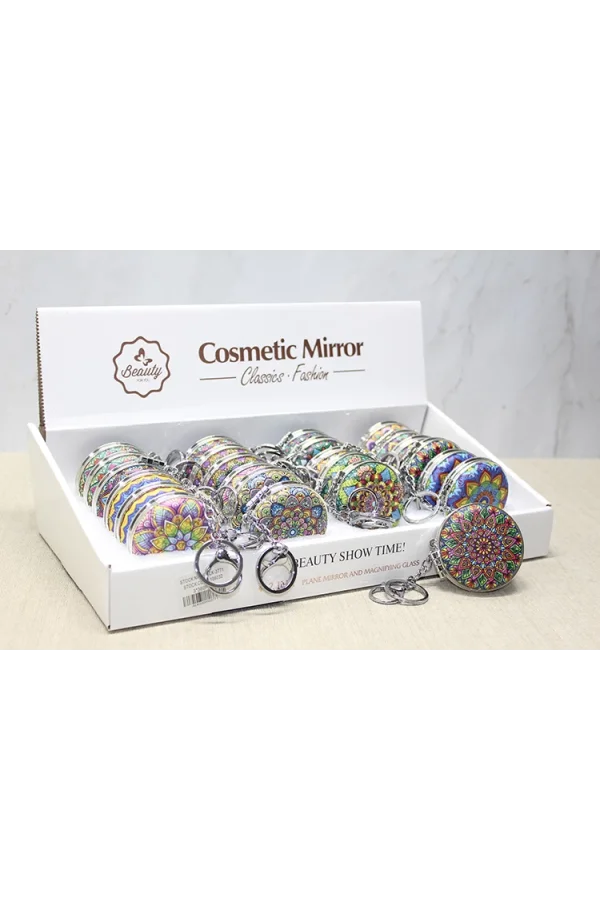 Taşlı El Aynası Anahtarlık Model 6