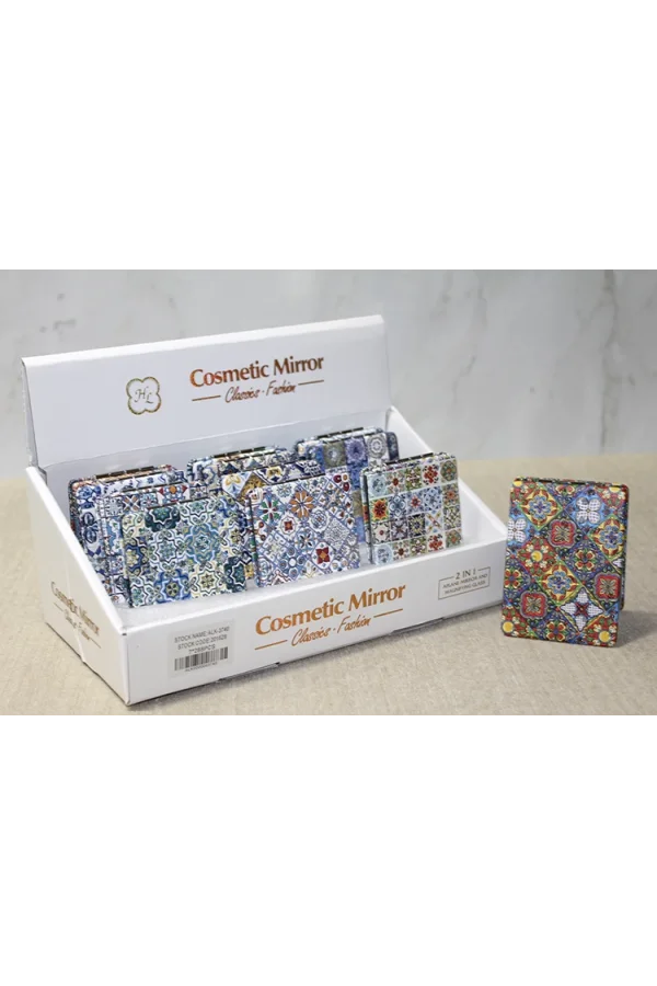 Taşlı El Aynası Dikdörtgen İnce Model 3