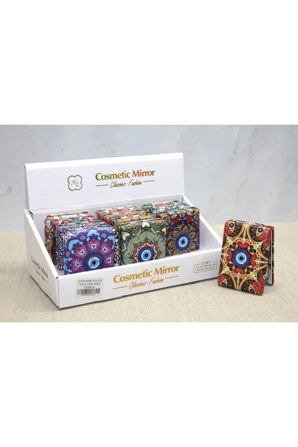 Taşlı El Aynası Dikdörtgen Kalın Model 2