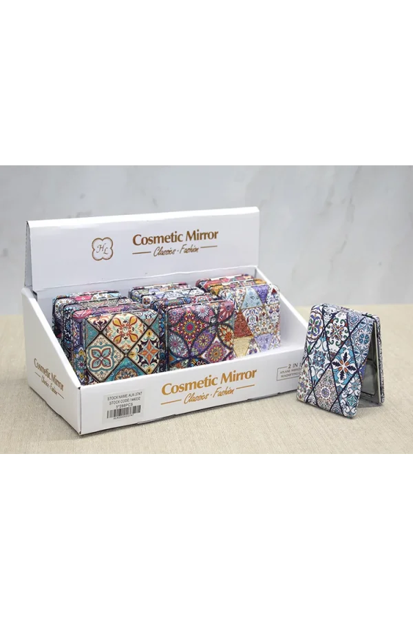 Taşlı El Aynası Dikdörtgen Kalın Model 6