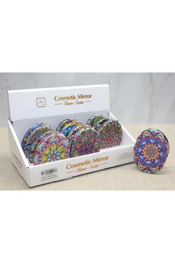 Taşlı El Aynası Oval İnce Model 3