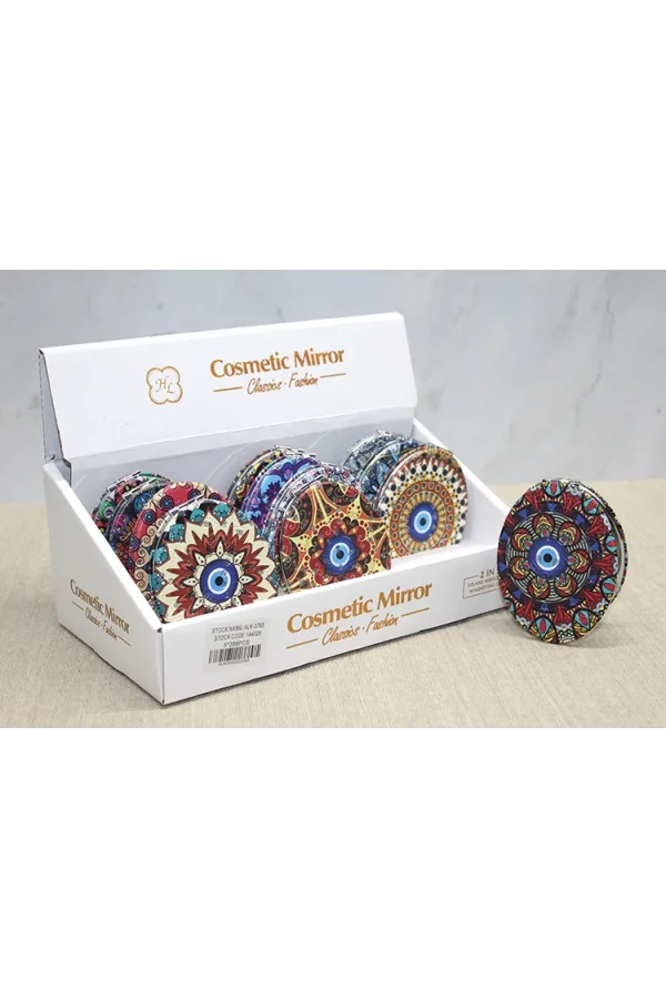 Taşlı El Aynası Oval İnce Model 5