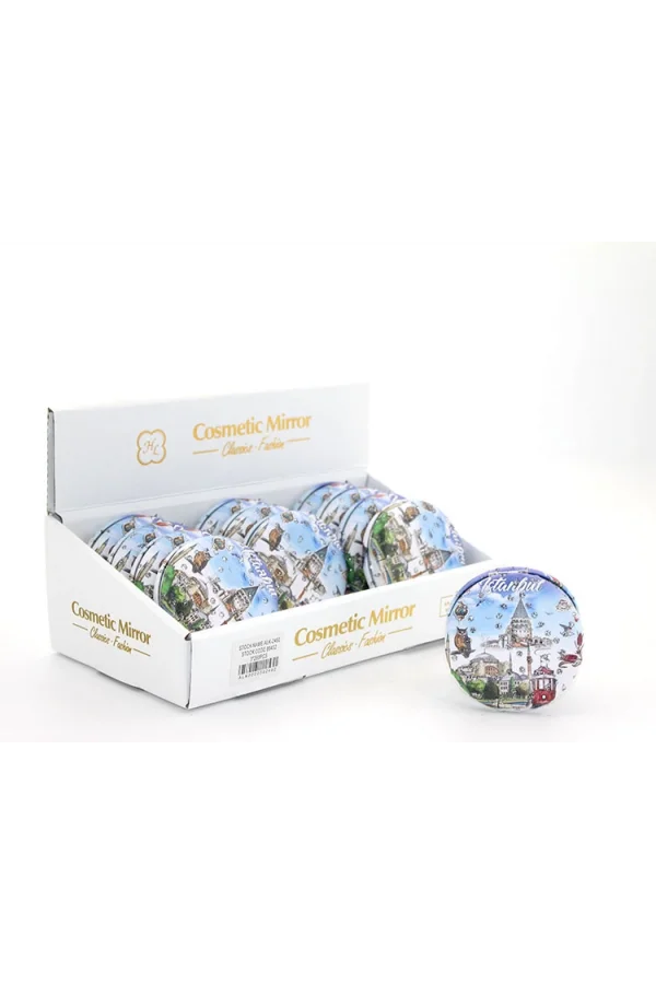 Taşlı İstanbul Tasarımı El Aynası Kalın Model 5