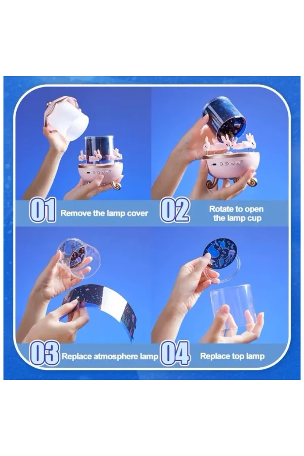 Tavşan Atlıkarınca Multifonksiyon Projektör