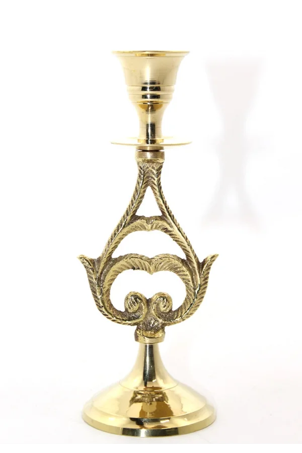 Tekli Pirinç Şamdan Model 6