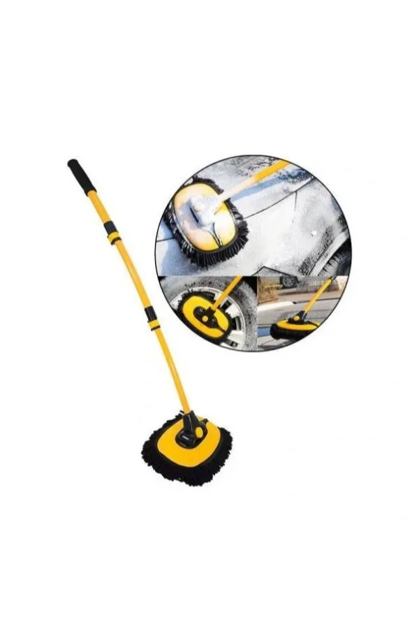 Teleskopik Saplı Kuru Islak Oto Yıkama Fırçası