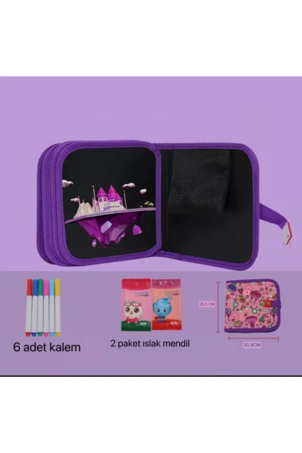 Temizlenebilir Renkli Çizim Defteri