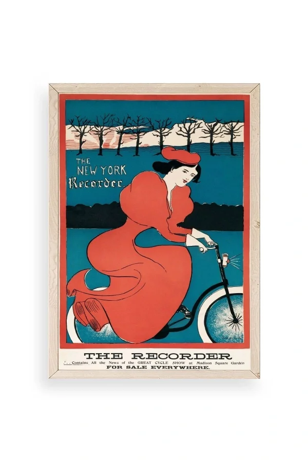 The New York Recorder Ahşap Çerçeveli Tablo