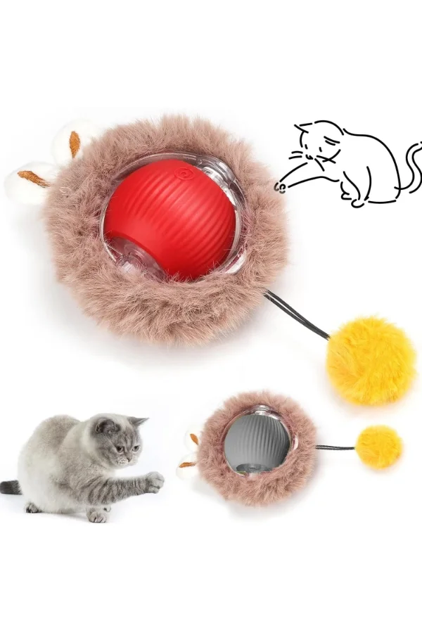 Tüylü Şarjlı Kedi Oyuncağı