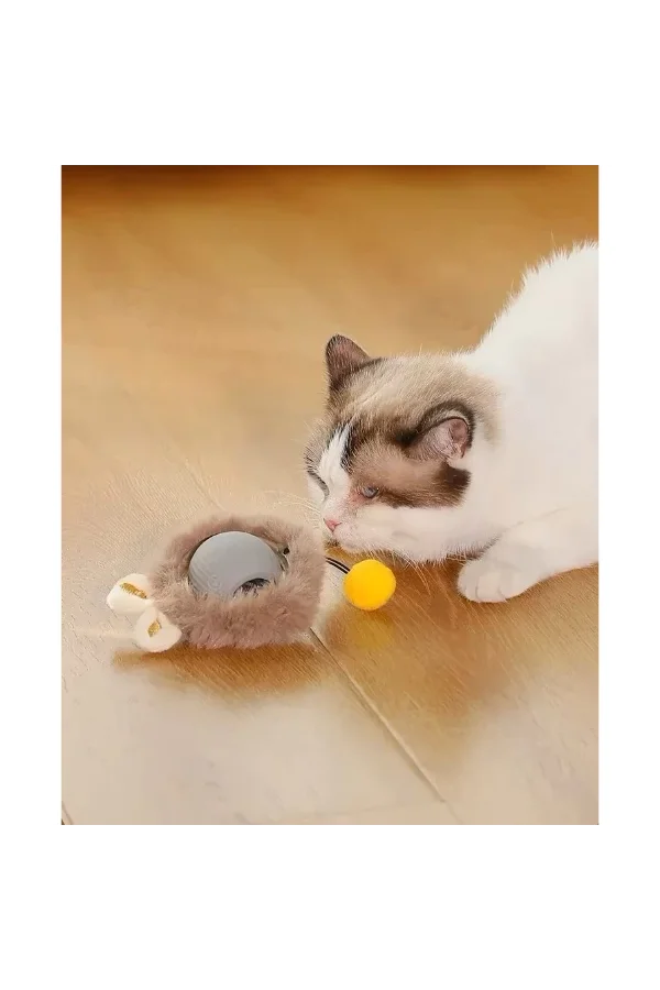 Tüylü Şarjlı Kedi Oyuncağı