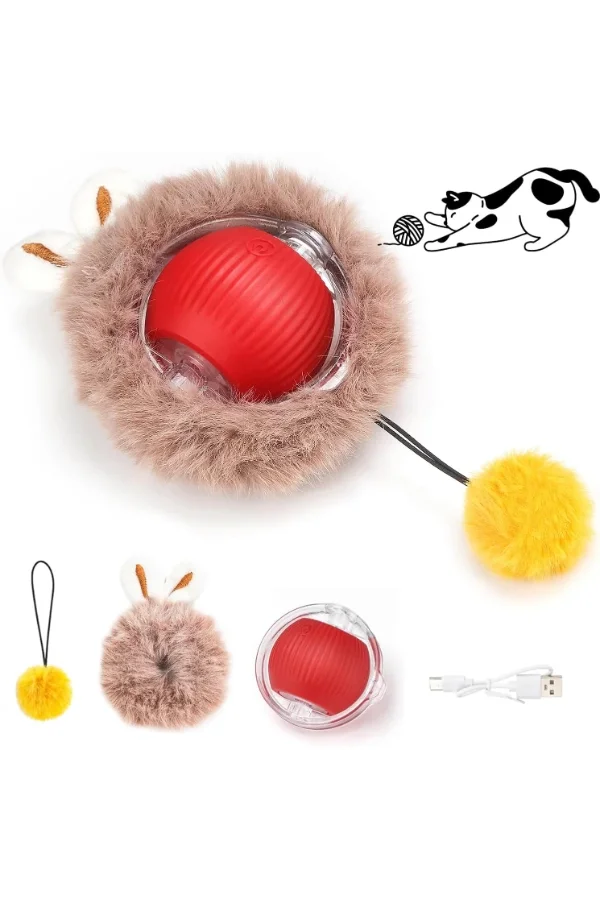 Tüylü Şarjlı Kedi Oyuncağı