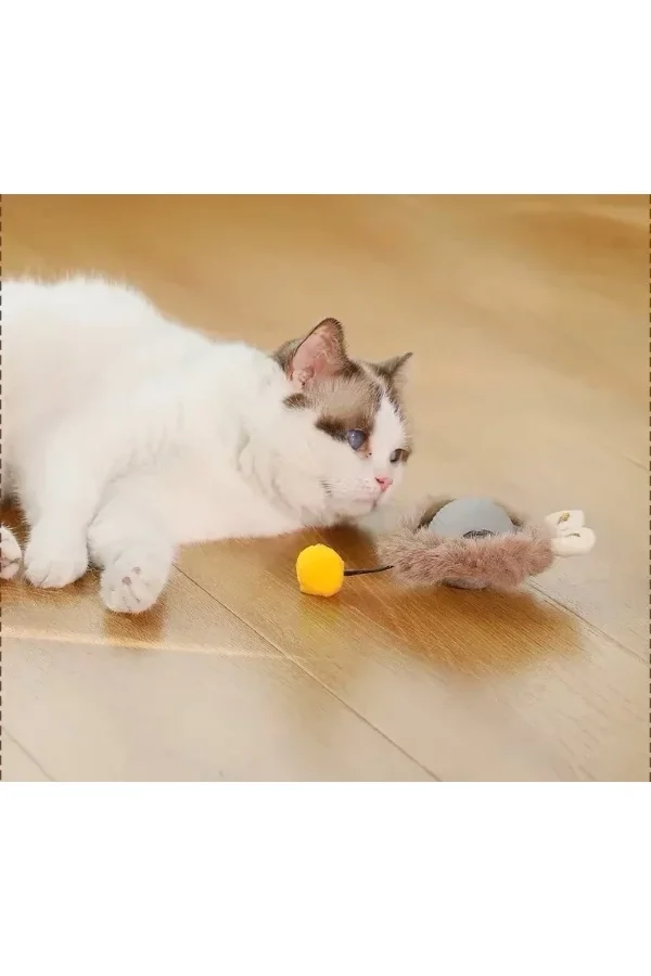 Tüylü Şarjlı Kedi Oyuncağı