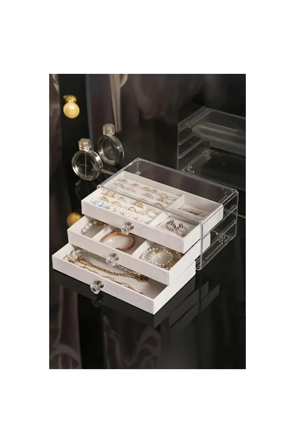 Üç Katlı Takı Organizeri