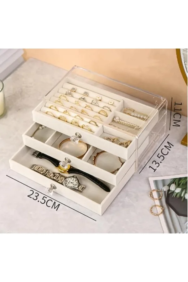 Üç Katlı Takı Organizeri