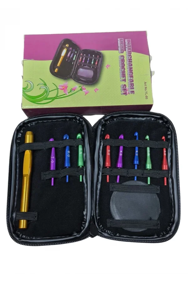 Ucu Değiştirilebilir Yün Tığ Set 9  Adet