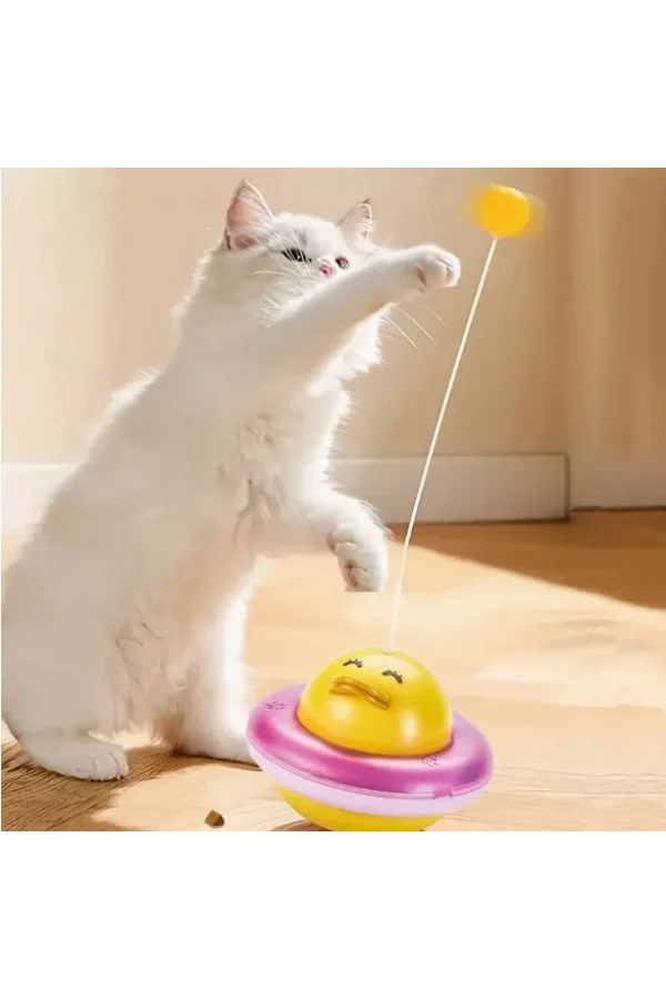 UFO Şekilli Ördek Kedi Oyuncağı