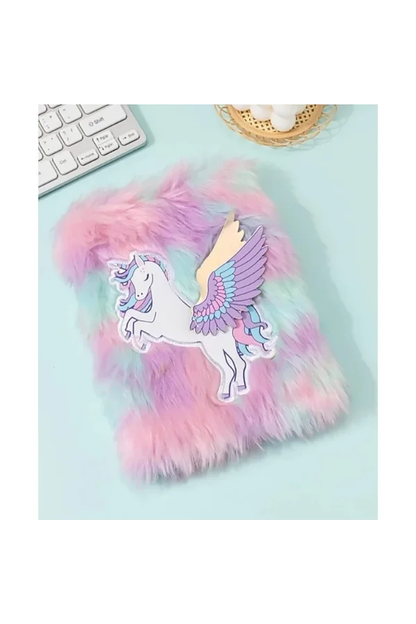 Unicorn Tasarımlı Peluş Hatıra Defteri