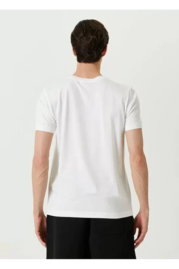 Unisex Basic Bisiklet Yaka Regular T-Shirt - Beyaz