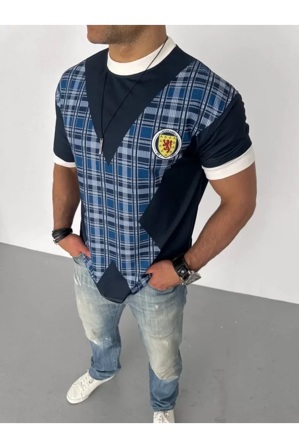 Unisex Bisiklet Yaka Baskılı Oversize T-Shirt - Siyah