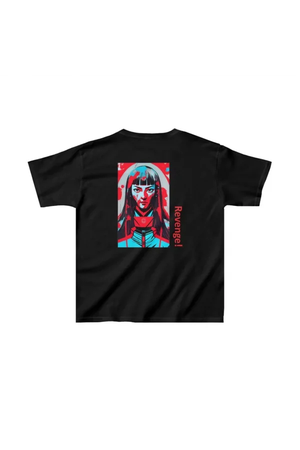 Unisex Çocuk Baskılı T-Shirt - Siyah