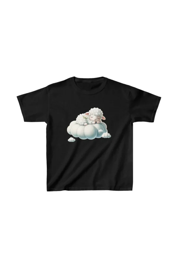 Unisex Çocuk Baskılı T-Shirt - Siyah